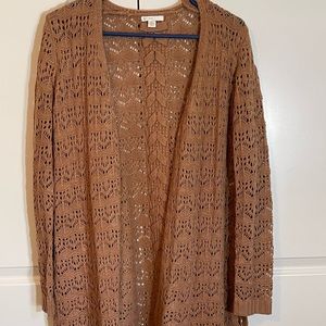 C1946 thigh long cardigan in a brown size XL
